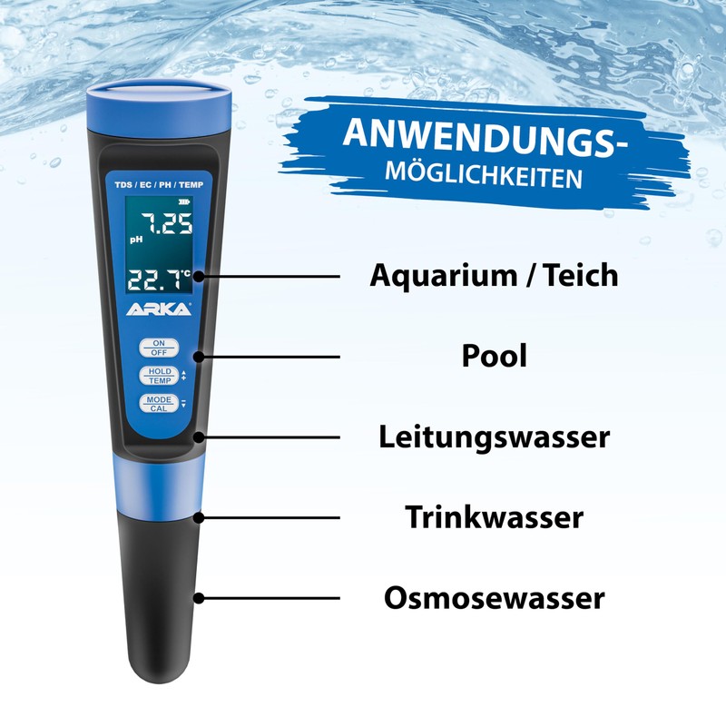 ARKA pH TDS EC Water Quality Meter - myAqua Digital
