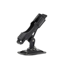 Extreme Max 3006.8618 Fishing Rod Holder with Easy-Install Universal Mounting Bracket for Inflatable Boat, Black