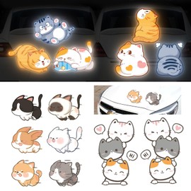 Car Sticker Funny Cat, mengger Car Sticker Cat Car Sticker Cat 3D Car Sticker Cat Paws for Room Decoration, Laptop, Cars, Motorcycles, Windows (18)
