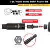 Titan 12061 3-Piece Stubby Impact Socket Adapter and Extension Set