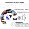 Gebildet 2pcs Universal SPST 12V-24V/50A Press Start Ignition Switch, LED