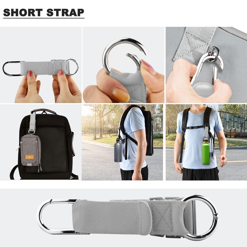 Convenient Travel Coat Fastener Belt, Elastic Velcro Jacket Grippers with