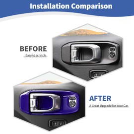 RT-TCZ for Jeep JL Inner Door Handle Bowl Cover Trim for Jeep Wrangler JL JLU Gladiator JT 2018-2024 Purple Interior Accessories 4pcs