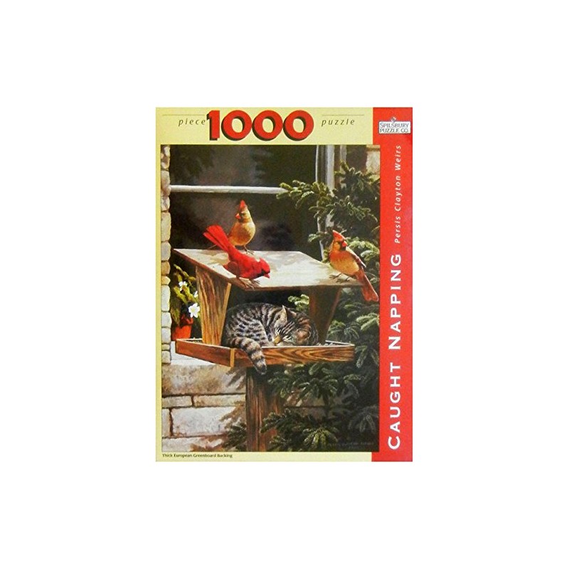 Spilsbury Puzzle Co 1000 Piece Puzzle Caught Napping