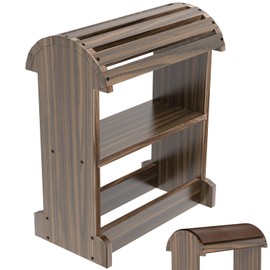 Novona Extra-Large Wood Saddle Rack, Ideal Saddle Stand for Horse Tack Organizers & Western Saddles Sstand, Stores & displays Your Trophy Saddles (Chocolate Brown)