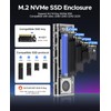 ORICO 40Gbps M.2 NVMe SSD Enclosure with Built-in Cooling Fan,
