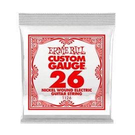 Ernie Ball Cuerdas de guitarra de níquel Wound calibre .026, 1 paquete