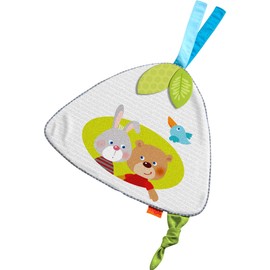 HABA 305169 Cuddly Blanket Rabbit & Bear, Baby Accessory for Baby Seat, Cot and Pram, Helps Fall Asleep and Teething Suitable from Birth