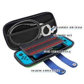 doepeBAE Switch Tasche, Switch Hülle, Switch Case, Geeignet für Switch OLED/NS, Kann Switch-Zubehör und 10 Switch-Spielkarten Tragen, Switch Transporttasche, Perfekt für den Transport (G)