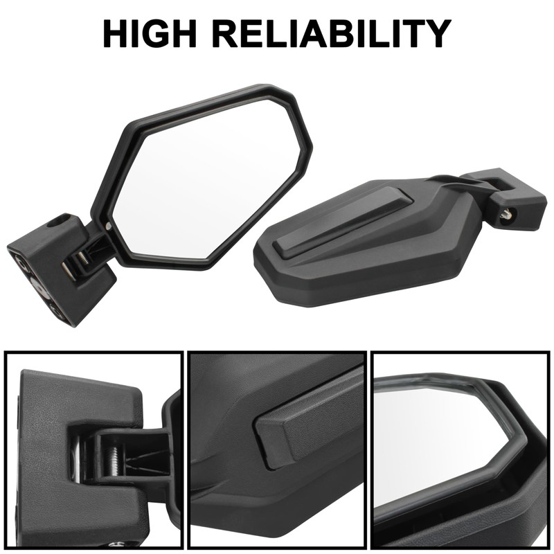 SAUTVS Rear View Side Mirrors for Can-Am Commander Trail 2018-2026