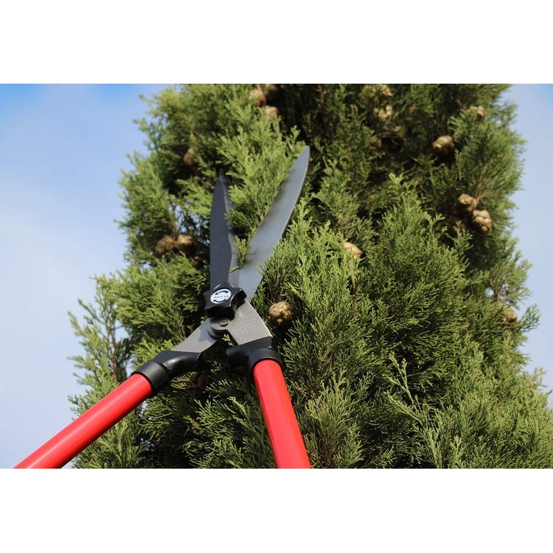 TABOR TOOLS B212A Telescopic Hedge Shears with Wavy Blade and