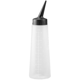 Slant Tip Applicator Bottle 8 oz. - 6 pieces, hair color, hair applicator, hair chemicals, hair dye, apply application fast, helps with applying hair color, easy to use, salon, stylist, plastic by Tolco