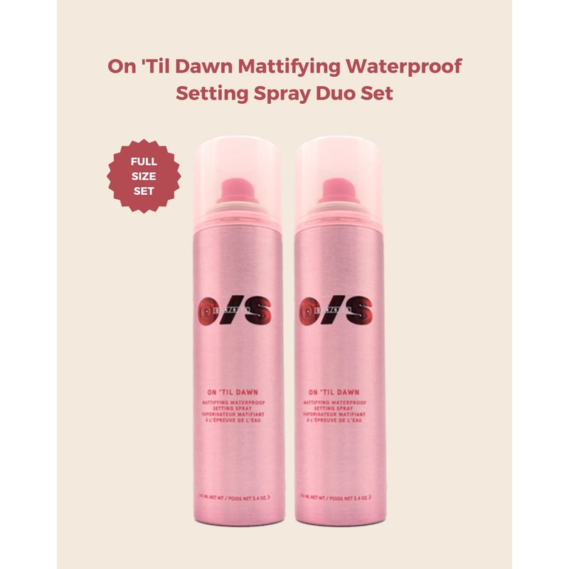 One Size On 'Til Dawn Setting Spray Duo Mattifying Waterproof