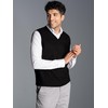 Trigema Men's Sweater Vest, black