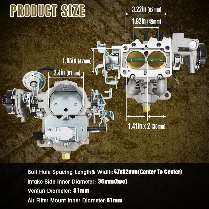 High Performance Jeep 258 Carburetor for Jeep BBD 6 CYL