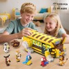 HOGOKIDS Cat School Bus Building Set with Light - 1319PCS