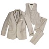Spring Notion Boys' Modern Fit Tan Suit 3-Piece Set 14