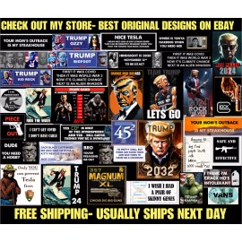 funny bumper sticker for cars trucks window decals gen-z meme usa fjb jet ski