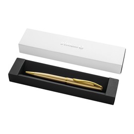 Pelikan Jazz Noble Ballpoint Pen, Gold, Right Handed and Left-Handed Users, Elegant Metal Ballpoint Pen, in Folding Box, 821643