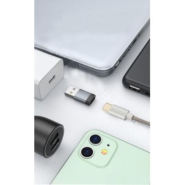 USB C to USB Adapter, 2 Pack Type C Male to USB A Female Adapter, OTG Converter for Desktop Laptop Projector Charger Compatible (2 Pack USB 3.0 Male to USB Type-C Female Adapter)