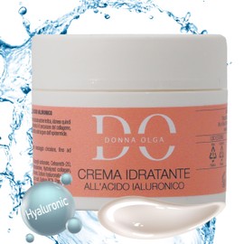 Donna Olga Pure Hyaluronic Acid Face Cream 50ml Moisturising Face Cream Hypoallergenic Anti-Wrinkle with Hyaluronic Acid for Face Anti-Wrinkle Cream for Men and Women