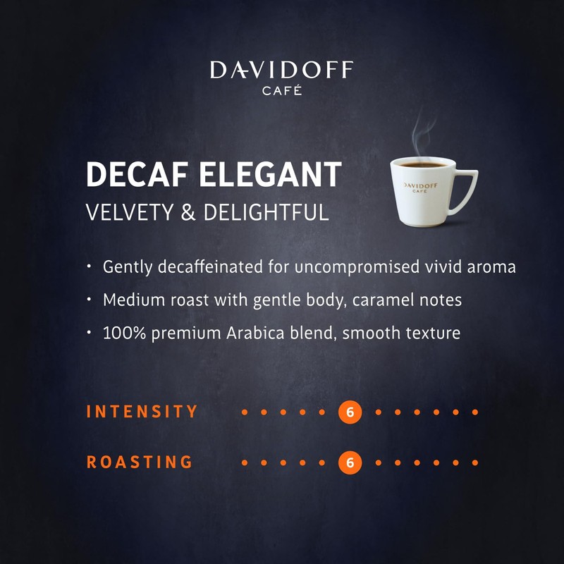 Davidoff Decaf elegant (Pack of 1 (3.17 oz), Decaf Elegant)