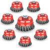 Wire Cup Brush for Angle Grinder, 8 Pack 3 inch