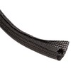 1/8" F6 Braided Wrap Around Sleeving - 100FT - Black