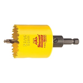 Starrett Bi-Metal Deep Cut Hole Saw with Arbor and Abrasion Resistant HSS Teeth - Ideal for Cutting Metal, Steel, and Wood - 2-1/16" (51MM) Diameter, 2" Depth - ADCH0216
