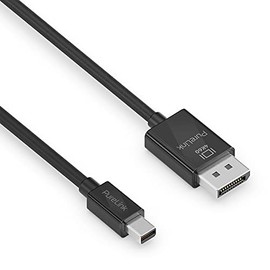 PureLink mini DisplayPort auf Displayport 1.3 Kabel, 4K Ultra HD 60Hz, 21,6GB/s Bandbreite, vergoldete Steckkontakte, 1,50m, schwarz