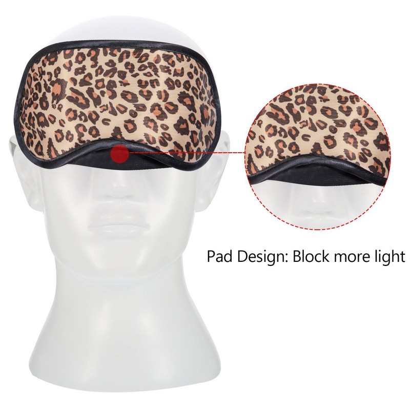 3 Pack Sleep Mask, Leopard Eye Masks Shade Cover for