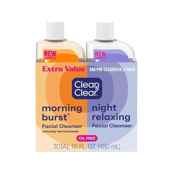 Clean & Clear – Kit 2 Jabones Limpiadores Faciales Día