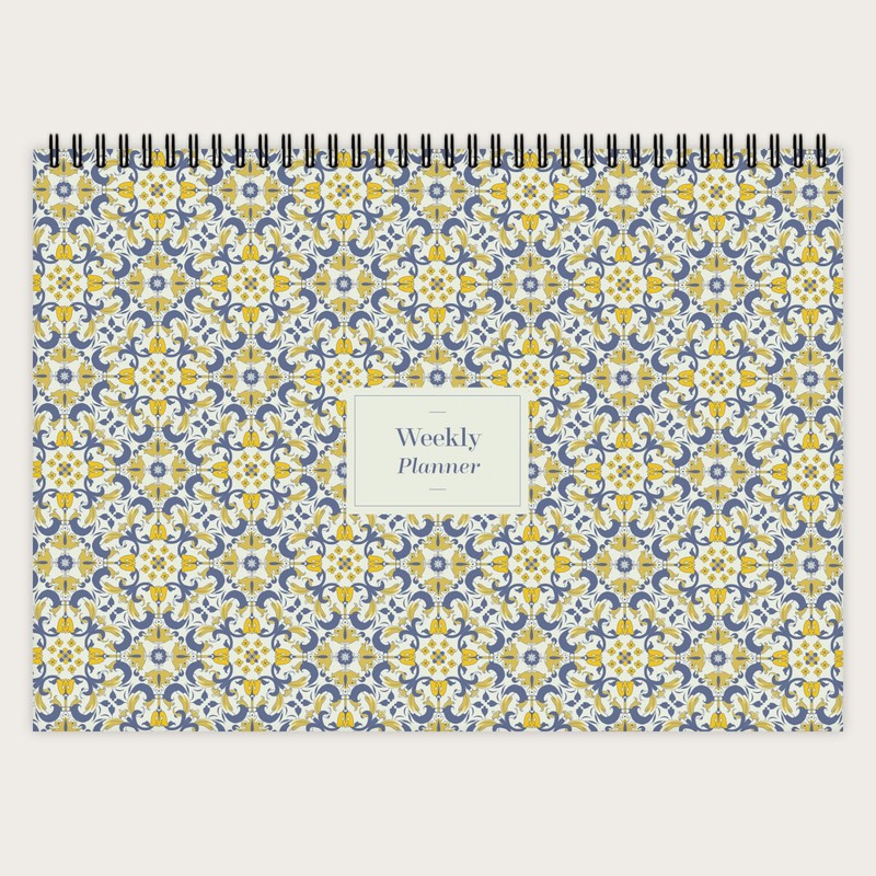 etmamu Azelujos 263 Weekly Planner A4 Pattern No. 3, 60