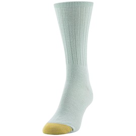 GOLDTOE Women's Casual Texture Crew Socks, Multipairs, Sage Assorted (6-Pairs), Shoe Size: 6-9