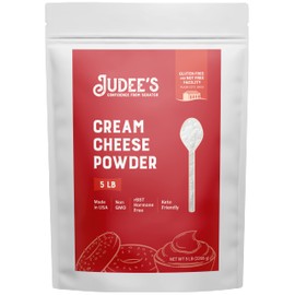 Judee’s Cream Cheese Powder 5 lb - 100% Non-GMO, Keto-Friendly - rBST Hormone-Free, Gluten-Free and Nut-Free - Made from Real Cream Cheese - Made in USA - Use in Spreads, Dips, and Baking