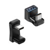 YUNKOZAND 180°USB-C to USB Adapter, 180 Degree Angle USB-C Male