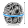 Microphone Ball Head Replacement, Microphone Grill Ball with Inner Foam,