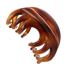 Loneedy no-slip grip large crystal plastic octopus jaw clips, hair claw, banana clips for women