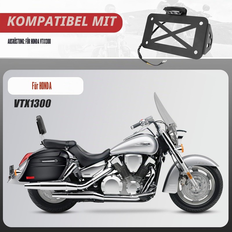 WingFly Motorcycle License Plate Holder - License Plate Holder for