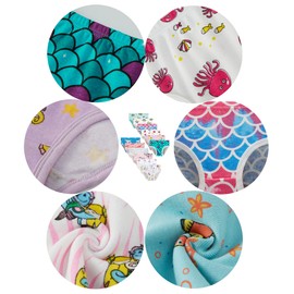 KikizYe Child Soft Cotton Underwear Little Girls'Briefs Toddler (Pack of 12) Undies Size 12