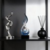 XGZY 15inch Flame Sculpture: Resin Flame Shaped Art Decoration, Suitable