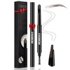Noerrors Eyebrow Pencil Microblading in Dark Brown, Precise Slim Fine