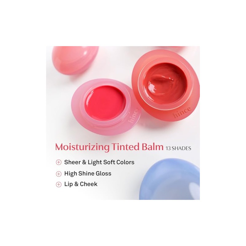 hince Raw Glow Dewy Ball - Tinted Lip Balm, Jelly