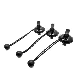 Xventure Griplox Suction Mount Tethers, 3-Pack for Marine Sail Boat Yacht Kayak Pontoon - Organize & Secure Tarps, hats, lifejackets, towels and more (XV1-967-2)