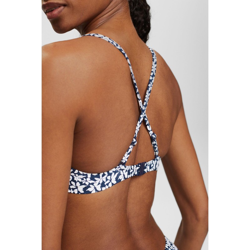 ESPRIT Women's Calusa Beach SSN N RCS Pad.Bra Bikini, Navy,