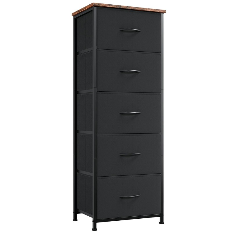 Somdot Tall Dresser for Bedroom with 5 Drawers, Storage Organizer