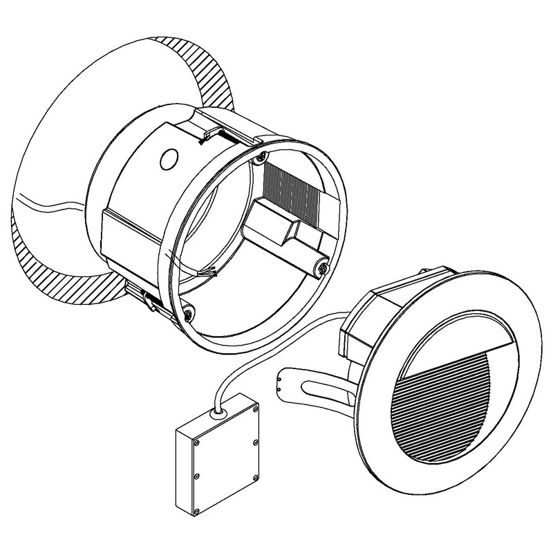 Eglo Zimba LED Recessed Light, Die-Cast Aluminium, 2.5 W, Silver,
