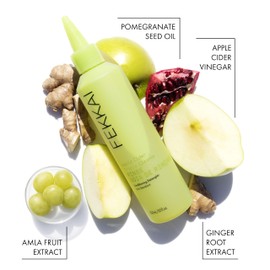 FEKKAI Apple Cider Detox RINSE - Tiefenreinigung und Conditioner für Haare und Kopfhaut - Entwirrende Detox Haarspülung für samtweiche Haare - alle Haartypen - 250 ml Flasche