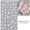 Flower Nail Art Sticker Decals 5D Hollow Exquisite Pattern Nail