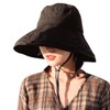 adelphos HAT1 Women's UV Protection Hat, Wide Brim, Chin Strap,